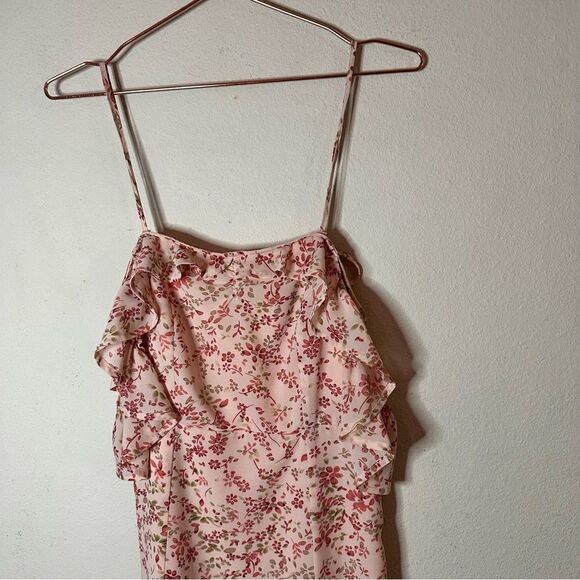 NWOT For Love & Lemons Aurora Floral Cold Shoulder Mini Dress Small - Picture 8 of 10